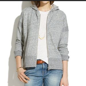 Madewell Grey Surf Breeze Zip Up Hoodie Size L